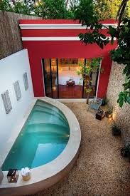 50 Stunning Tropical Home Design With Mini Pool Small Pool Design Backyard Pool Small Backyard Pools