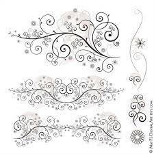 Swirl Clipart Flourish Floral Png Design To Create Fancy Etsy In 2021 Clip Art Borders Symmetry Design Line Artwork