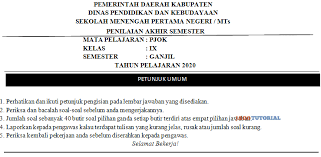 Maybe you would like to learn more about one of these? Latihan Soal Dan Jawaban Penilaian Akhir Semester Pjok Kelas 9 Tahun Pelajaran 2020 2021 Jagotutorial
