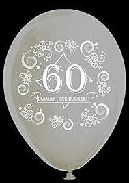 10 Transparente Luftballons 60 Diamantene Hochzeit Ca 30 Cm Diamantene Hochzeit Diamanten Hochzeit