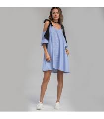 Lei è la più brillante che conosca ma non crede in sè, si sminuisce. Vestito Estivo A Righe Verticali Size S