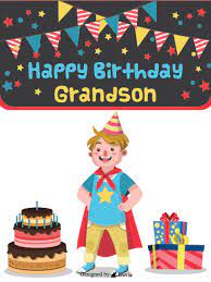 I'm so thankful for the caring, compassionate, smart young man you've become. Super Grandson Happy Birthday Grandson Birthday Greeting Cards By Davia