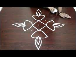 Easy Rangoli Designs With Dots Muggulu Designs With Dots Kolam Designs With Dots Youtube Rangoli Designs With Dots Rangoli Designs Simple Rangoli