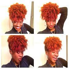 Sunrise Orange Love This Color Natural African American Hairstyles Natural Hair Styles Black Is Beautiful
