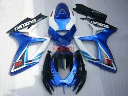 Blue Black Fairing Set 23pc Suzuki Gsxr 600 750 2006 2007 Suzuki Gsxr Suzuki Blue Black