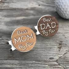 Personalized Wood Golf Ball Marker Custom Engraved Best Dad By Par Woodulike Ball Markers Golf Ball Markers Personalized Golf Ball Marker