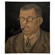 Sir Barnes Wallis Inspired Portrait Painting