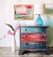 Multi Colored Miss Lucy Nightstand Decor Painted Furniture Vintage Furniture