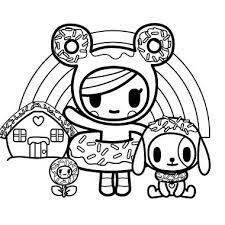 This is the cutest, most irresistible coloring book ever! Coloring Pages Tokidoki