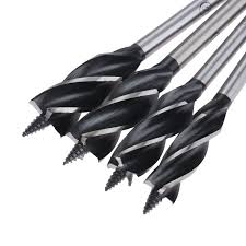 Hicello 16mm 18mm 20mm 22mm Woodworking Auger Bits 4 Flute Core Drill Bit Set Wood Door Lock Bore Hole Drill Y Woodworking Drill Bits Drill Bits Woodworking