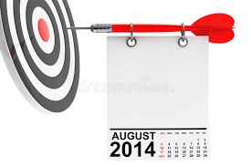 August 2014 calendar (landscape format) august 2014 calendar. Calendar August 2014 With Target Stock Illustration Illustration Of Month Notepad 43068584