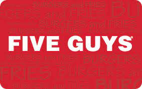 Save more and strike great deals with the five guys' card with all gift cards and company names are trademarks™ or registered® trademarks of their respective holders. Five Guys Egift Card Giftcardmall Com