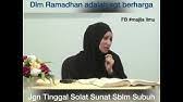 Solat sunat qabliah zohor 3. Ustaz Azhar Idrus Kelebihan Solat Sunat Subuh Youtube