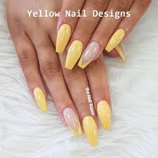 Yellow and brown plus rhinestones. Yellow Acrylic Nails 40 Yellow Nails Acrylic Designs