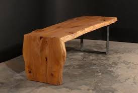 Waterfall Edge Bench Table Furniture Wood Slab Wood Bench Plans