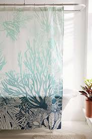Ombre Coral Reef Shower Curtain Beach Shower Curtains Shower Curtain Decor Coral Shower Curtains