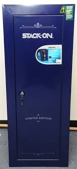 I am very pleased with this gun cabinet. Stack On Fully Convertible 18 Guns Limited Edition Security Cabinet Blue