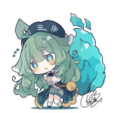 beni shake, huohuo (honkai: star rail), tail (honkai: star rail), honkai:  star rail, honkai (series), commentary request, 1girl, ahoge, beret, black  hat, black jacket, black shoes, black shorts, blue eyes, blue fire,