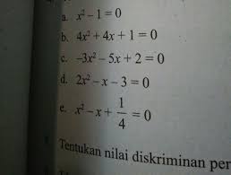 We did not find results for: Tentukan Akar Persamaan Kuadrat Berikut Dengan Rumus Abc Brainly Co Id