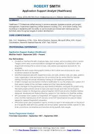 Bring your most important accomplishments forward for each different job you apply. Application Support Analyst Resume Samples Qwikresume