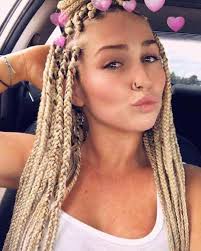 Getting a white blonde hair color isn't for the faint of heart. 23 Ravishing Box Braids Hairstyles For White Girls 2021