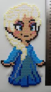 Elsa Pearl Snow Queen Has Ironed Pixel Art Pixel Art Hama Beads Patterns Perler Beads Designs