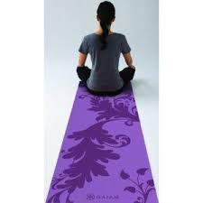 Gaiam Filagree Yoga Mat Plum Yoga Mat Yoga Yoga Gear
