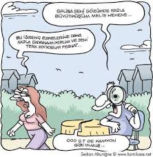 Galiba Seni Gozumde Fazla Buyutmusum Melis Hehehe Bu Igrenc Espirilerine Daha Fazla Dayanamiyorum Ve Seni Terk Ediyorum Ferhat Karikatur Mizah Komik