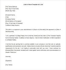 A letter of intent, also known interchangeably as a letter of interest, is something you send to an employer or manager in consideration for a job letters of intent are not the same as cover letters, which accompany your resume and formal job application. Letter Of Intent For A Job Application Letter