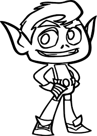 Pin En Teen Titans Go Para Colorear