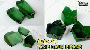 Cara Mudah Membuat Macam Macam Takir Daun Pisang Bagian 2 Youtube Pisang Seni Makanan Daun