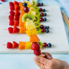 Rainbow Fruit Skewers Recipe Rainbow Fruit Skewers Fruit Skewers Clean Food Crush