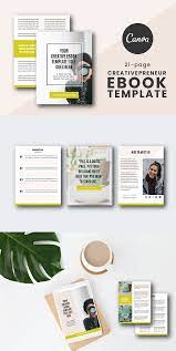 Creativepreneur Ebook Canva Template Looking To Create A Beautiful Ebook But Design Is Holding You Back Use This Tem Ebook Template Writing Instruction Ebook