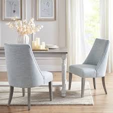 Winfield Upholstered Side Chair In Light Blue Fabric Dining Chairs Blue Dining Chair Dining Chair Set