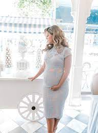 Elegant Ivory Blue Baby Shower Inspired By This Maternity Dresses For Baby Shower Blue Baby Shower Dress Baby Shower Dresses