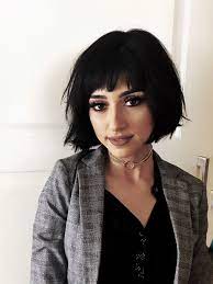 Short Bob With Bangs And Texture Bob Haircut With Bangs Bobs Haircuts Short Hair Styles