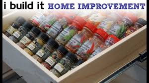 a spice drawer kitchen cabinet build