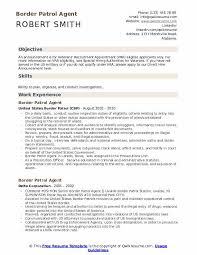 border patrol agent resume samples