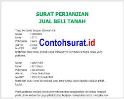Contoh Surat Jual Beli Tanah Bermaterai Surat Tanah Tanda