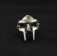 Mf Doom Mask Ring Silver Plated Stainless Steel Dr Doom Etsy Size 10 and 7 available.