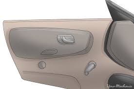 In some cars, the door lock actuator is positioned below the latch. How To Replace A Car Door Panel Yourmechanic Advice