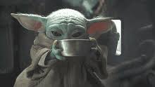 Baby yoda drinking soup is a reaction image macros from the american star wars disney television series the mandalorian. Baby Yoda Soup Gifs Tenor