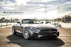 Luxurious Custom Gray Mercedes Amg Gt V8 Turbo Gets High Performane Wheels Mercedes Amg Mercedes Amg