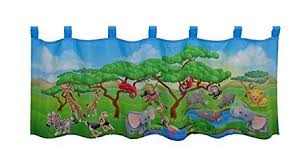scheibengardine tiersafari fruhling sommer gardine mit einem tiermotiv 45x120 cm moderne blickdichte bistrogard bistrogardinen scheibengardine tiermotive