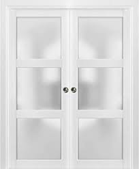 We did not find results for: Sliding French Double Pocket Doors 72 X 80 Inches Frosted Glass 3 Lites Lucia 2552 Matte White Kit Trims Rail Hardware Solid Wood Interior Bedroom Sturdy Doors Amazon Com