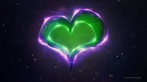 The great collection of green and purple wallpaper for desktop, laptop and mobiles. Wallpaper Aesthetic Green Heart Novocom Top