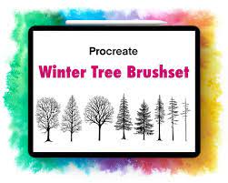 They can not be used on illustrator or photoshop; Procreate Brush Baume Procreate Stempel Procreate Pinsel Etsy