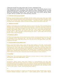 Dilansir liputan6.com, rabu (20/3/2019) dari beberapa sumber, berikut cara membuat essay yang baik agar tulisan essay kamu menjadi karya tulisan yang menarik dan mampu menyampaikan opini dengan runtut. Doc Cara Membuat Esai Yang Baik Dan Contoh Karangan Esai Amazing Person Academia Edu