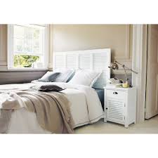 Wooden Headboard In White W 160cm Tete De Lit En Bois Blanc Tete De Lit Volet Tete De Lit