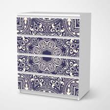 Folie Fur Mobel Ikea Malm Kommode 4 Schubladen Design Blue Mandala Ikea Malm Kommode Malm Kommode 4 Schubladen Schubladen Design